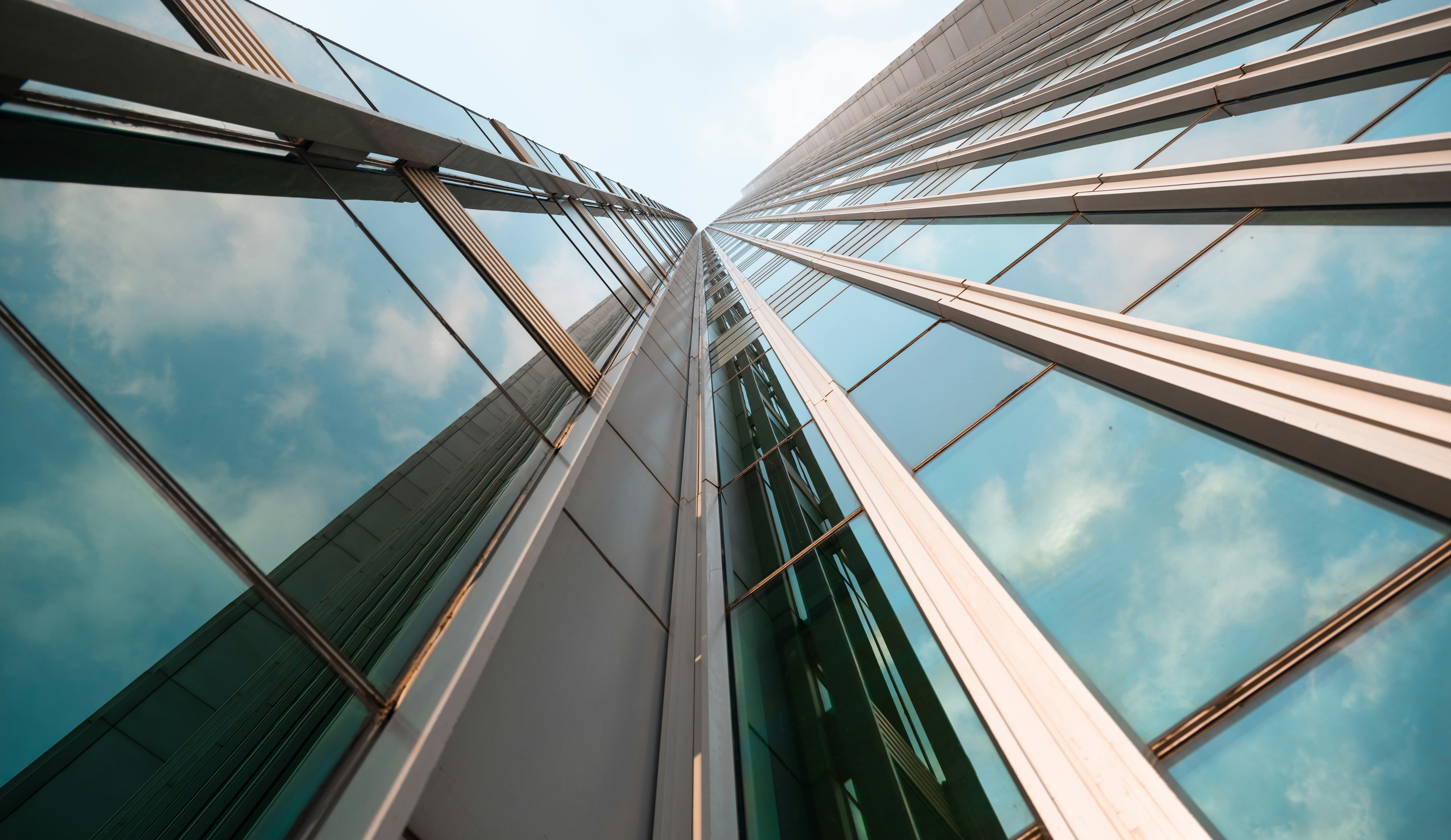Modern building with glass facade